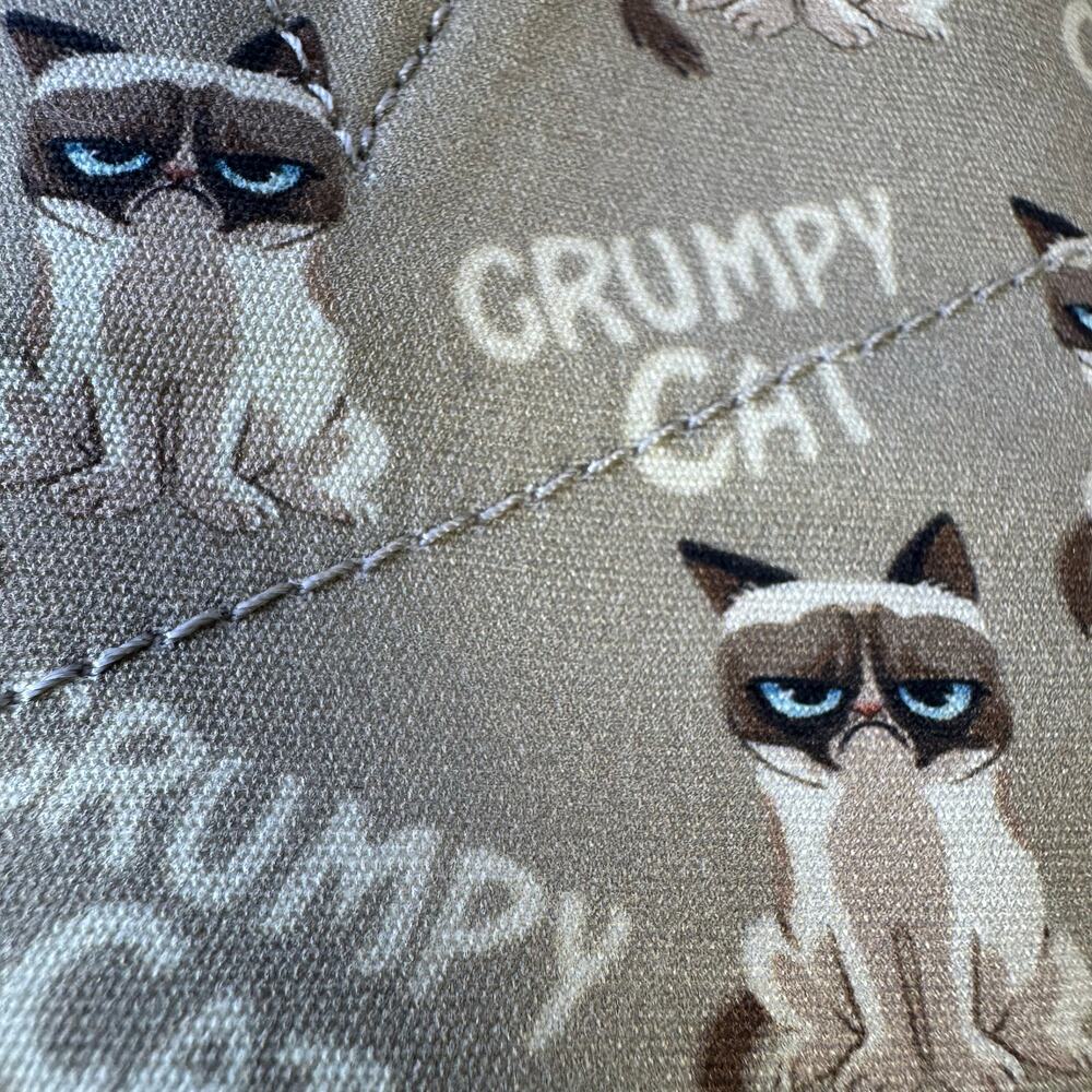 Bobs Skechers Women 6.5 Shoes Grumpy Cat Collab Canvas Cute! Excellent - Picture 2 of 16